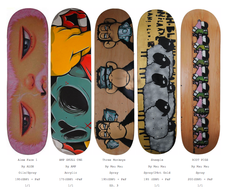 SouledOutStudios Artist Original 'Skatedecks' Drop Today