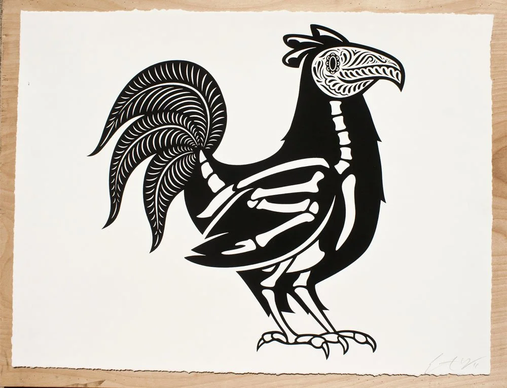 Ernesto Yerena / Philip Lumbang Collab 'Rooster Of The Dead' Print Release Details