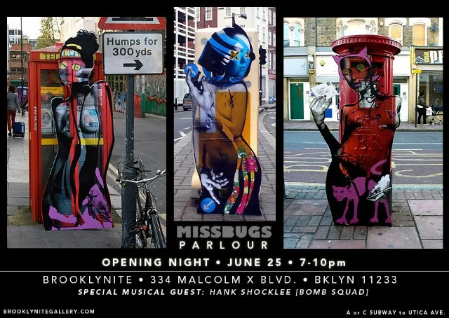 Miss Bugs 'Parlour' Art Show Evite