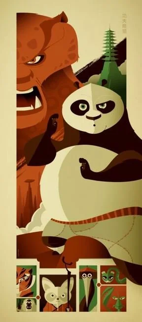 Tom Whalen 'Kung Fu Panda' Print Available