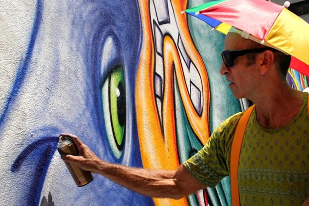 NEW Kenny Scharf Mural Work In Philly