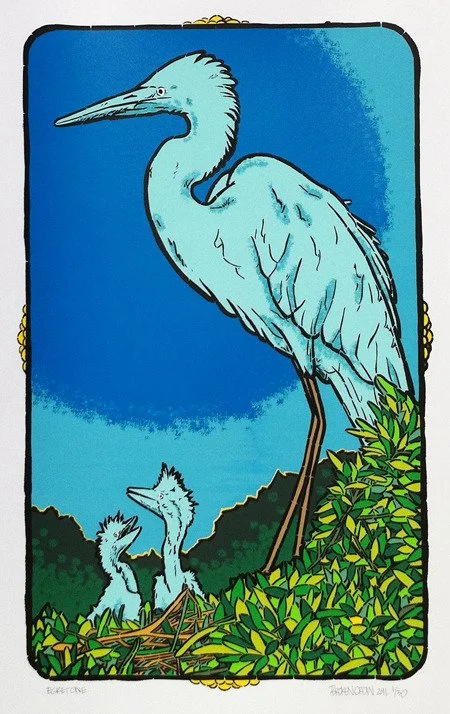Broken Crow 'Egret One' Print Available