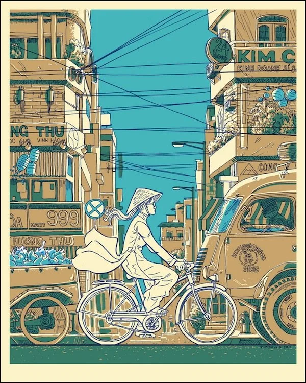 Tim Doyle 'Vietnam On Wheels' A/P Print Available