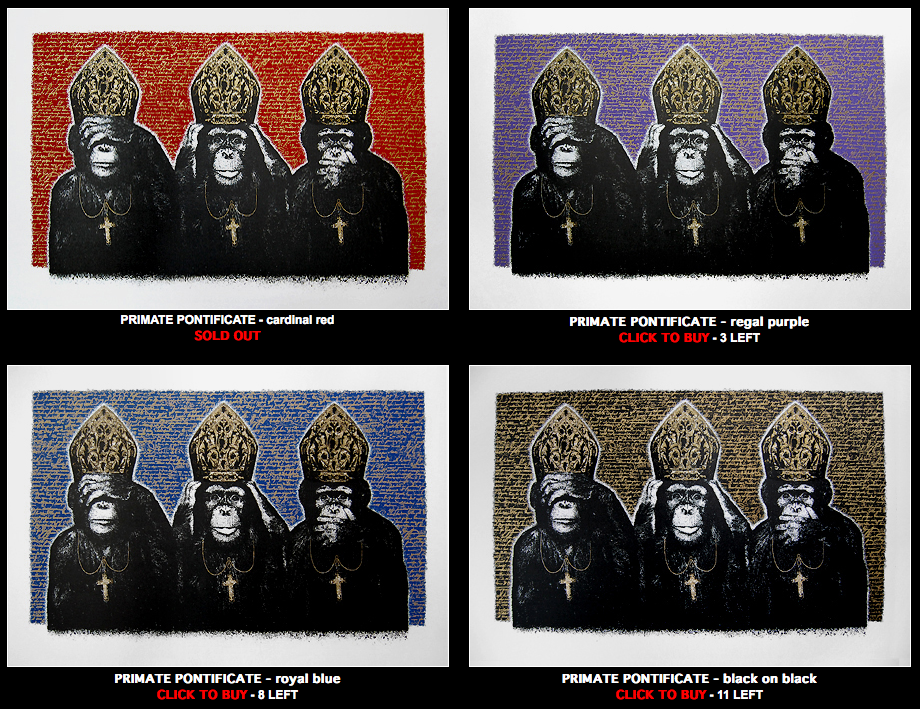 K-Guy 'Primate Pontificate' Prints Available