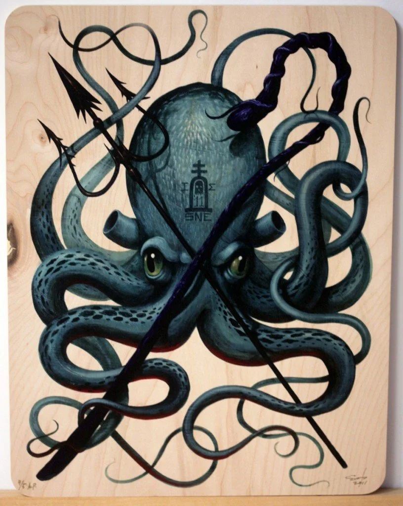 Jeff Soto 'Sea Shephard' Wood Print Available