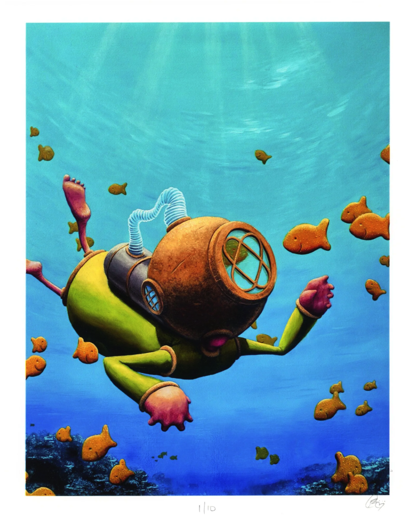 3rd Version 'Diving Deep' Print Available