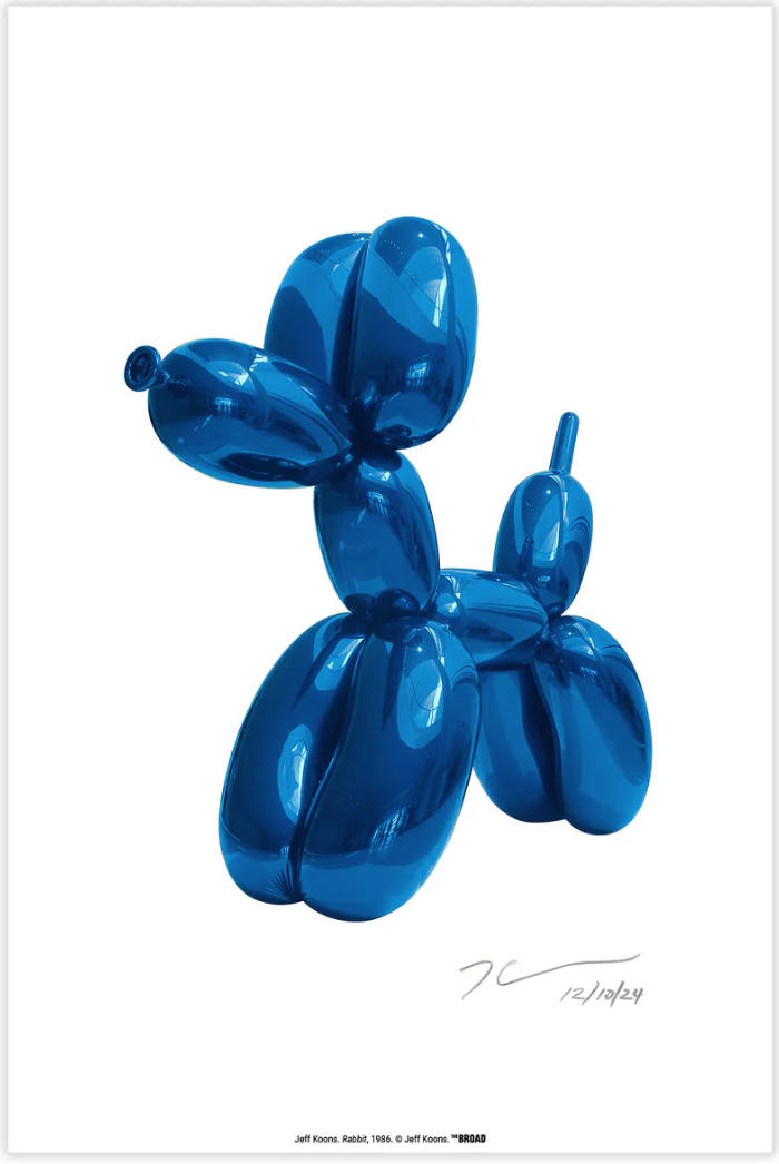 Jeff Koons 'Balloon Dog' (Blue) Poster Available