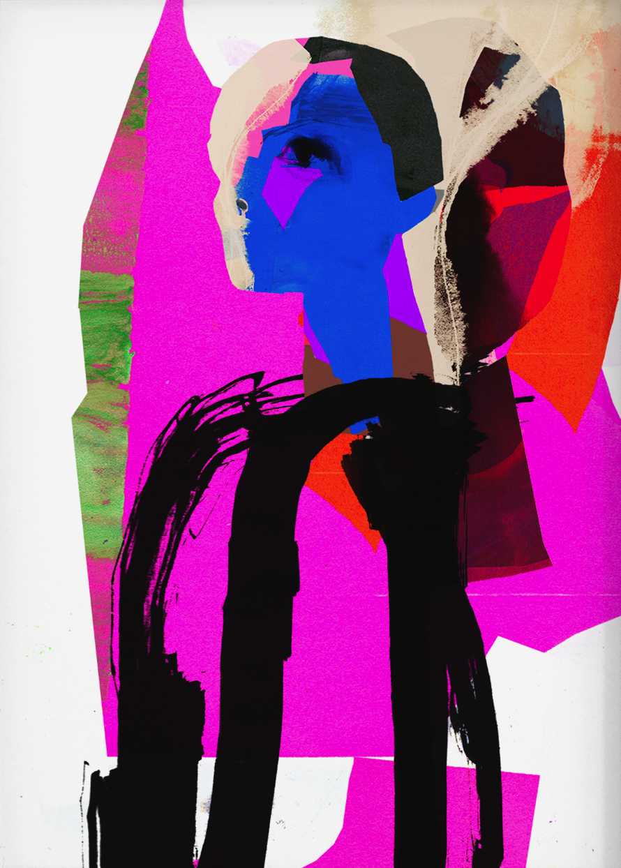 Daniel Egneus 'The Woman In Blue' Print Available