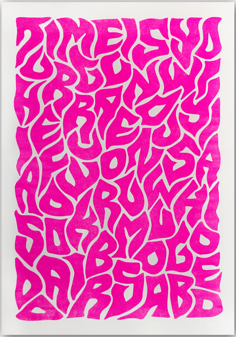 Time Is Your Gun 'Type_Flow' Print Available