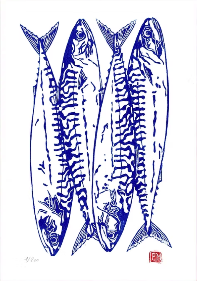 Petronille Maiche 'Maquereaux' Print Available