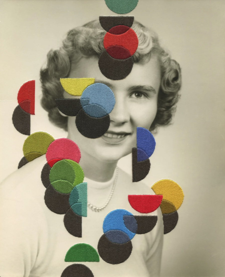 Julie Cockburn 'Yin' Embroidered Photo Available