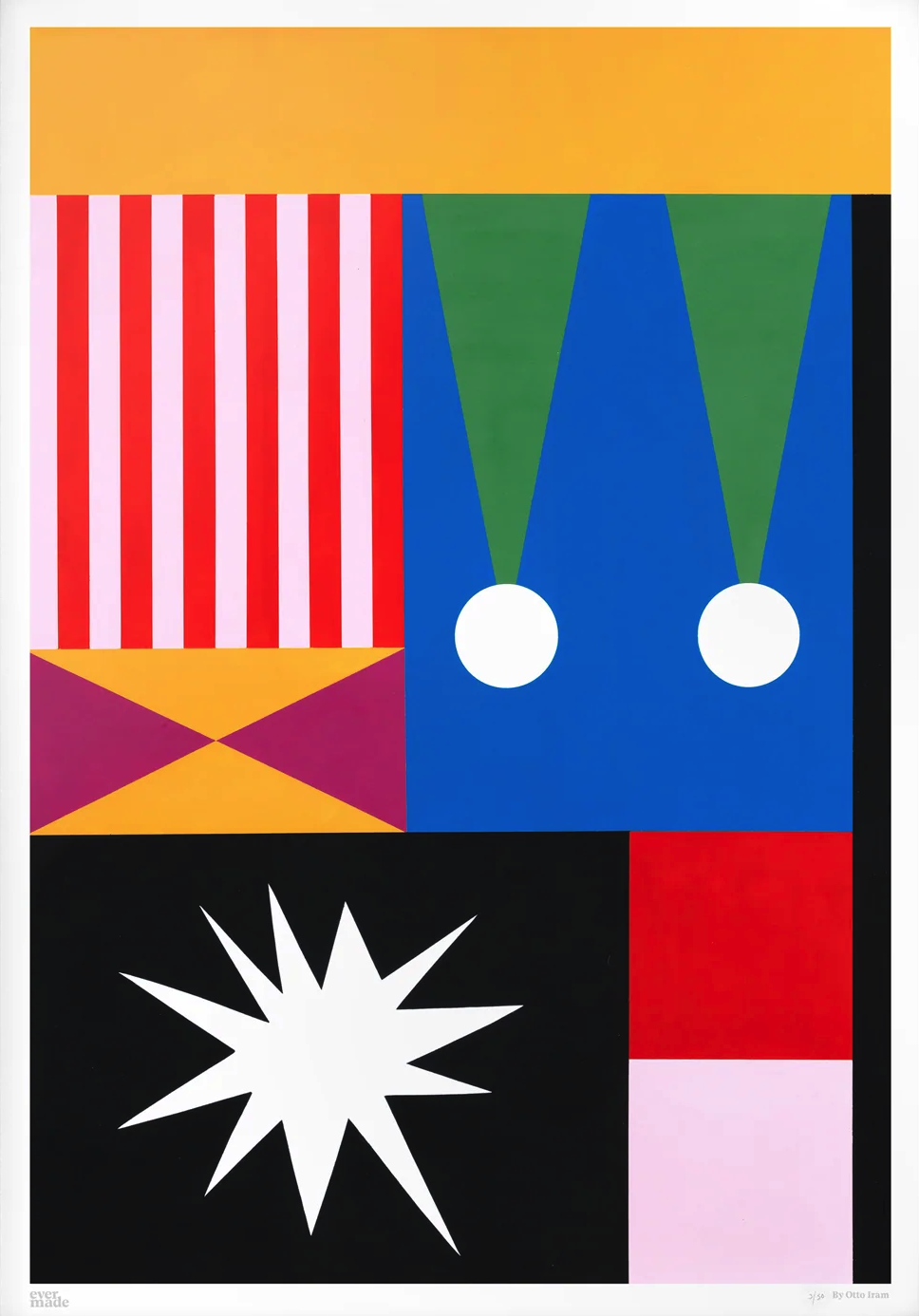 Otto Iram 'Flag #1' Print Available