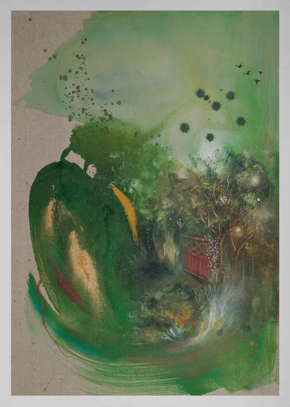 Mira Kurkiala 'Den Gomda Tradgarden' Print Available