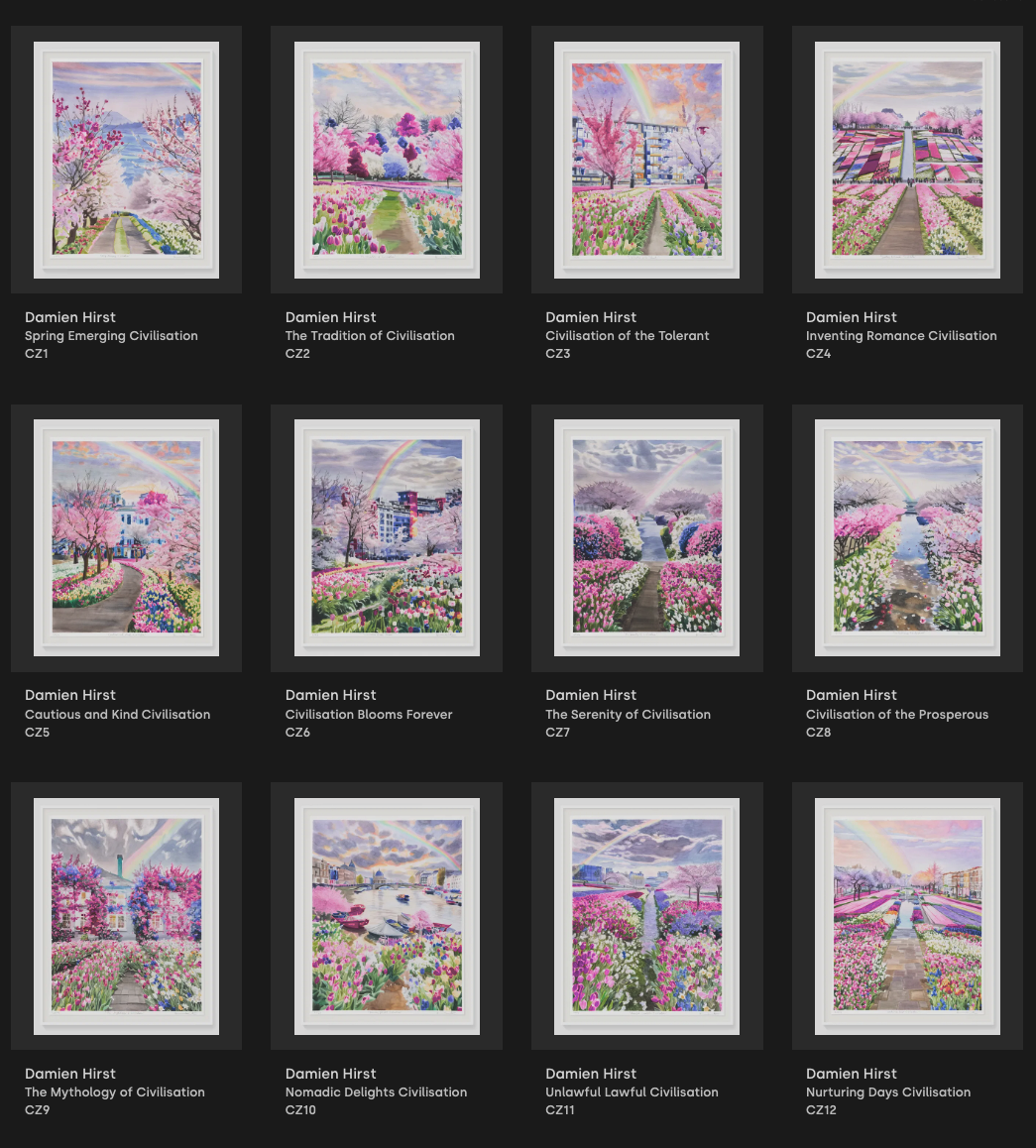 Damien Hirst 'Civilisation' Series CZ1-CZ12 Application Open