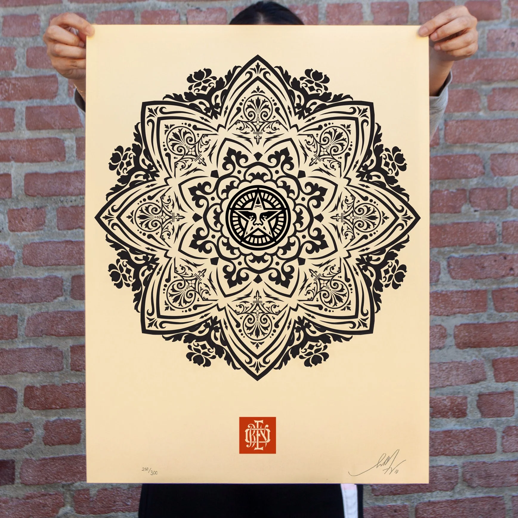 Shepard Fairey Obey 'Mandala Ornament 2' (Cream) Print Re-Release Details