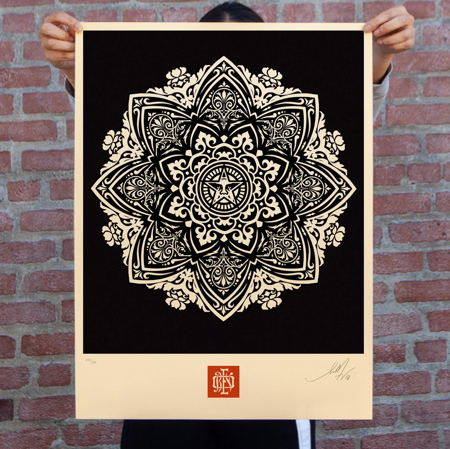 Shepard Fairey Obey 'Mandala Ornament 2' (Black) Print Re-Release Details