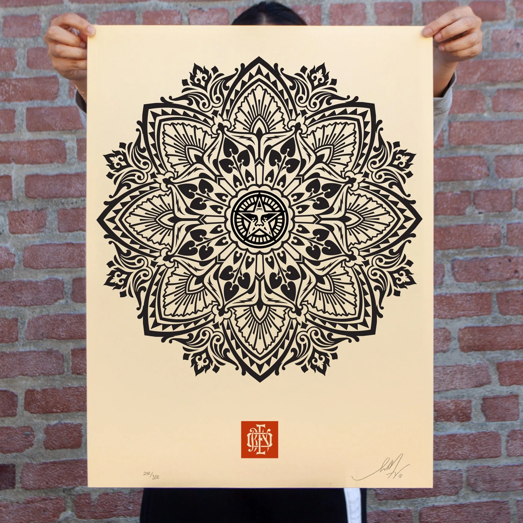 Shepard Fairey Obey 'Mandala Ornament 1' (Cream) Print Re-Release Details