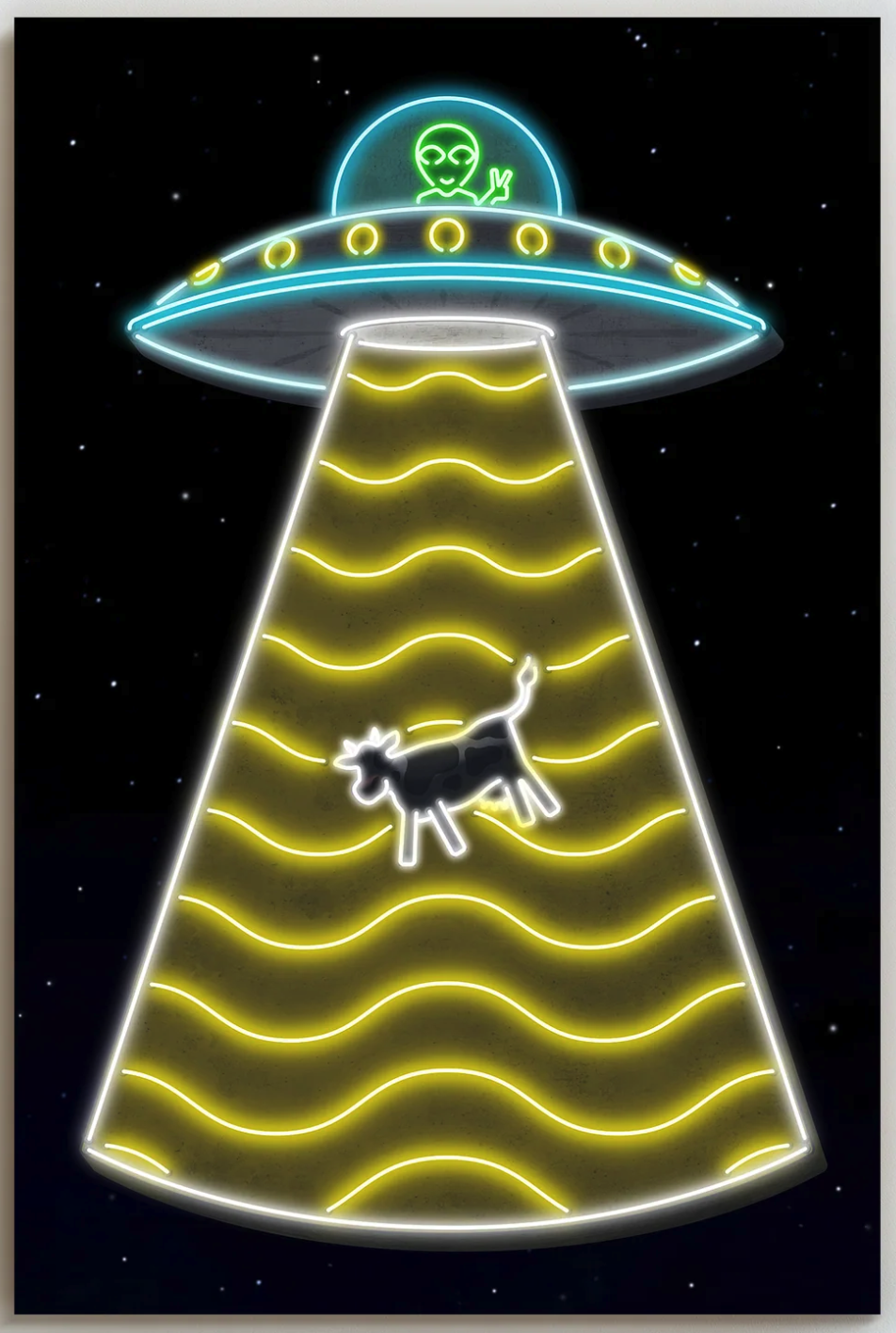 Head West 'Neon UFO' Print Available
