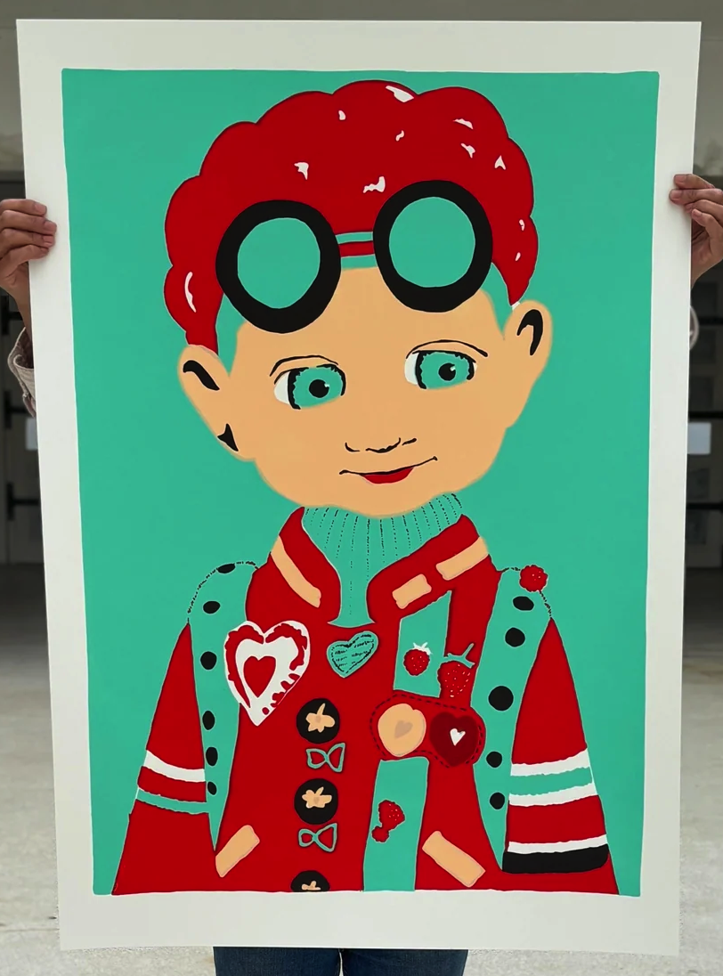 Brumm Brumm 'Raspberry Head' Print Available