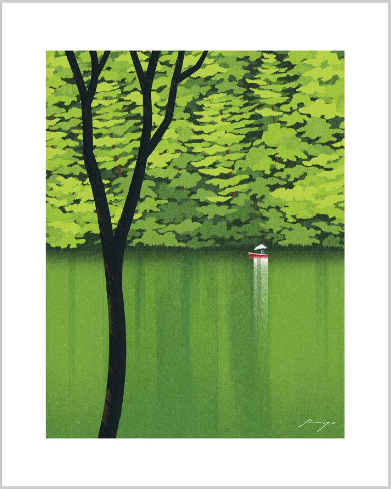 Ryo Takemasa 'Lake Fishing' Print Available