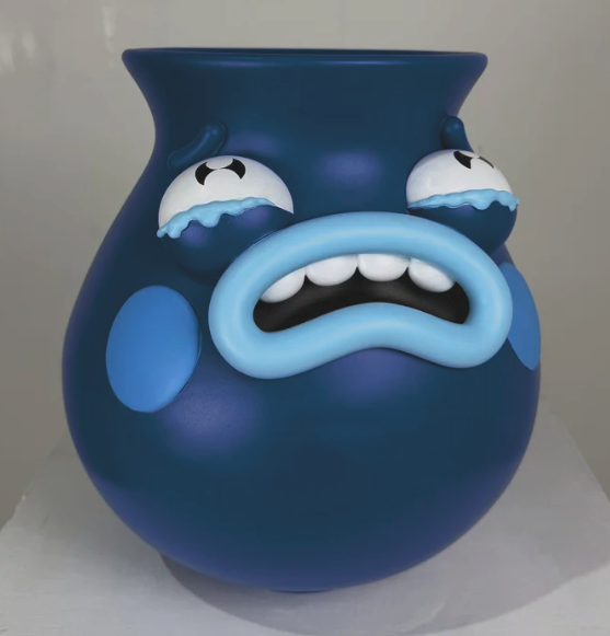 Mr Callaby 'Blubbering Blue Guy' Vase Available