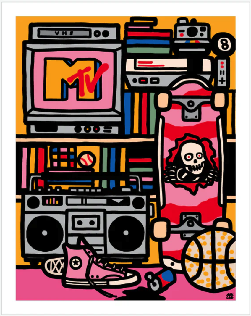 Rik Lee '80s Bedroom' Print Available