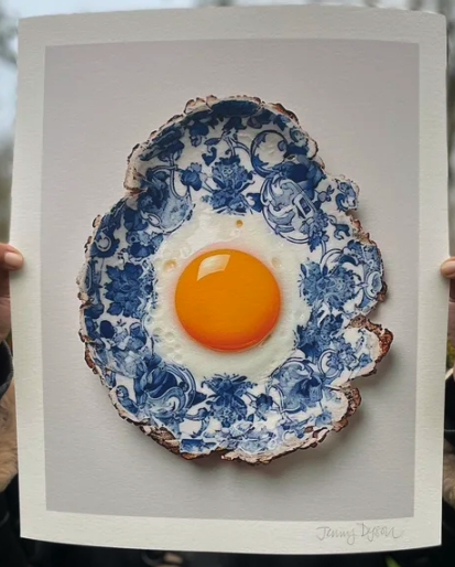 Jenny Dyson 'Eggy Breakfast' Print Available