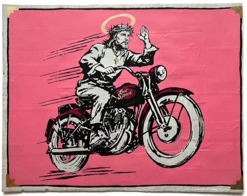 Rugman 'Christ On A Bike #1' Original Available