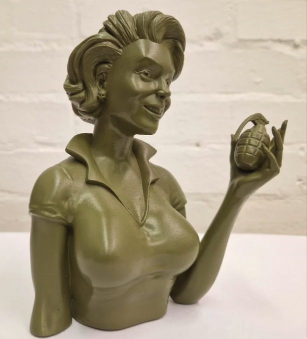 Hutch 'Ready In The Can Model' Green Sculpture Available