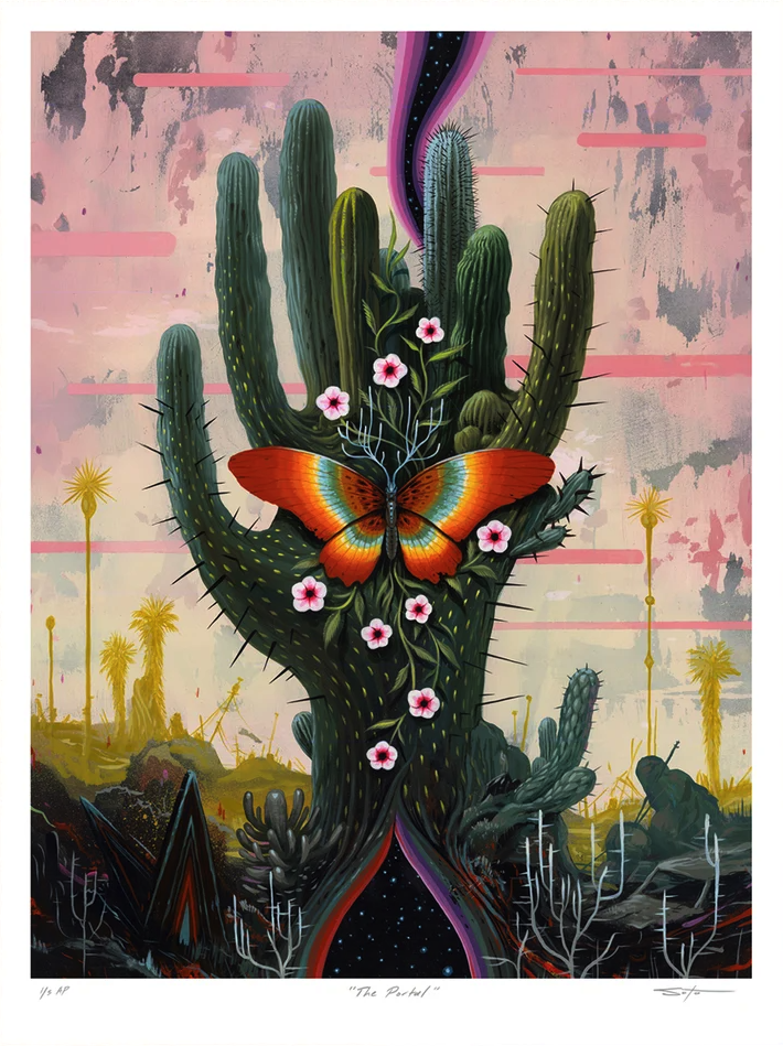 Jeff Soto 'The Portal' Hand Embellished Print Available