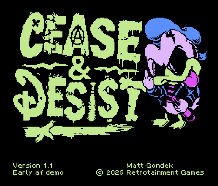 Matt Gondek 'Cease &amp; Desist' Online Video Game