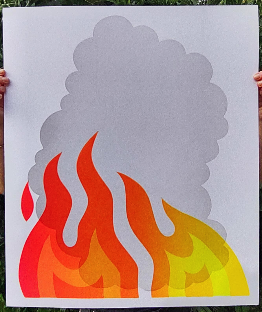 Roger Peet 'Smoke Portrait #3' Print Available