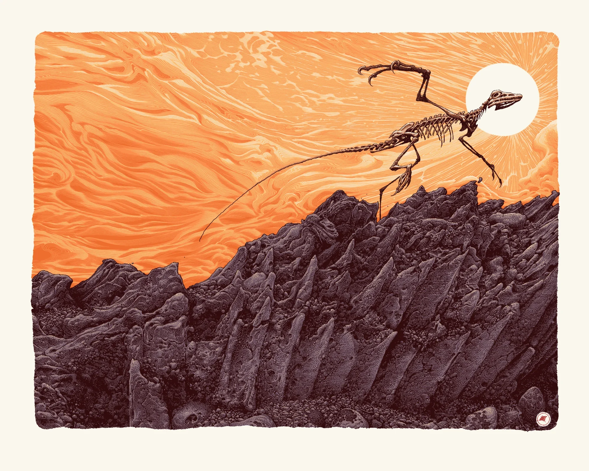 Aaron Horkey 'Hotstepper' Creamsicle Print Available