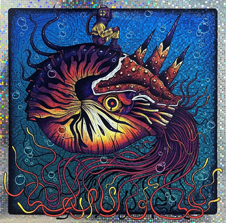 Jim Mazza 'Beneath The Surface' Dot Foil Print Available