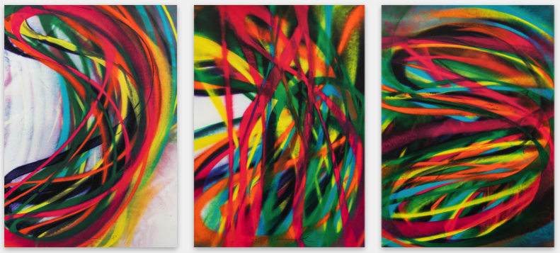 Katharina Grosse 'Untitled' Triptych Available