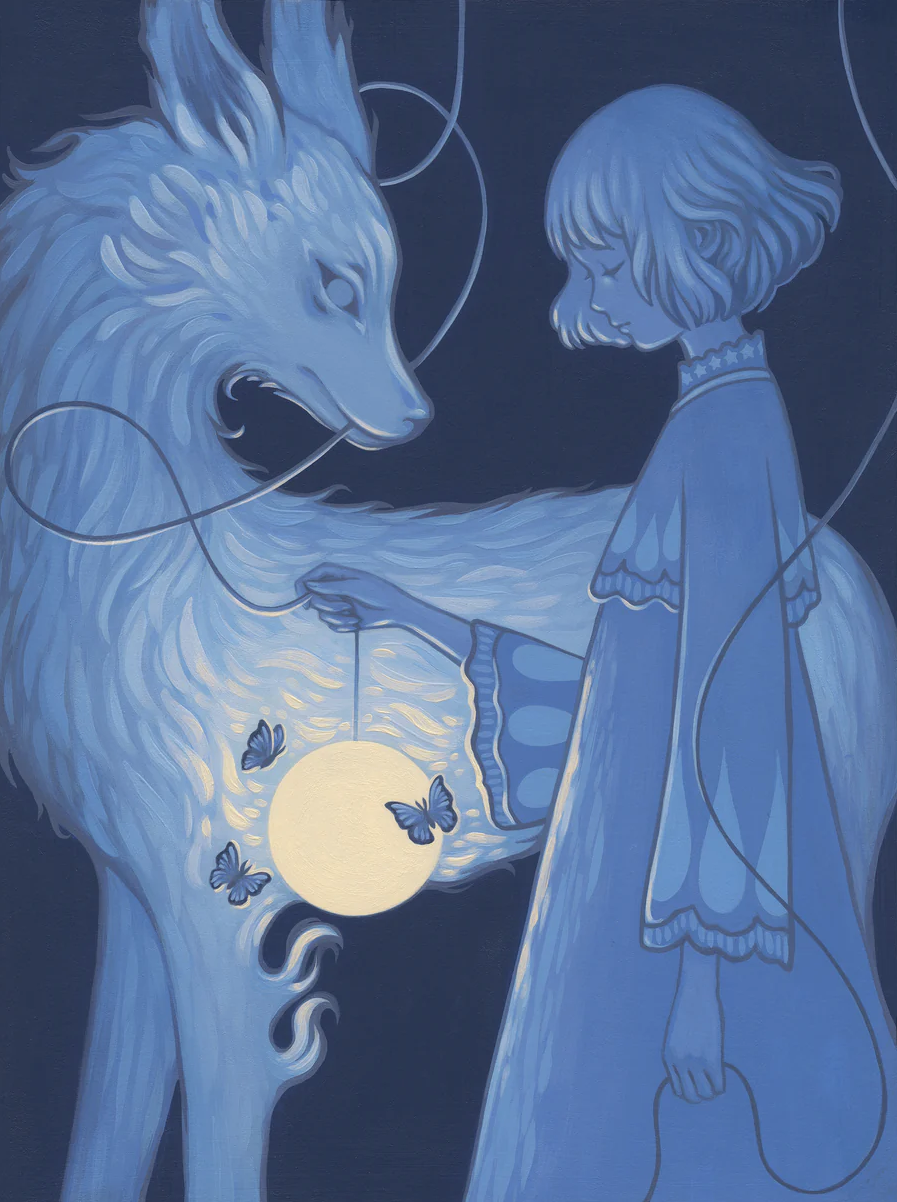 Amy Sol 'Blue Night' Painting Available