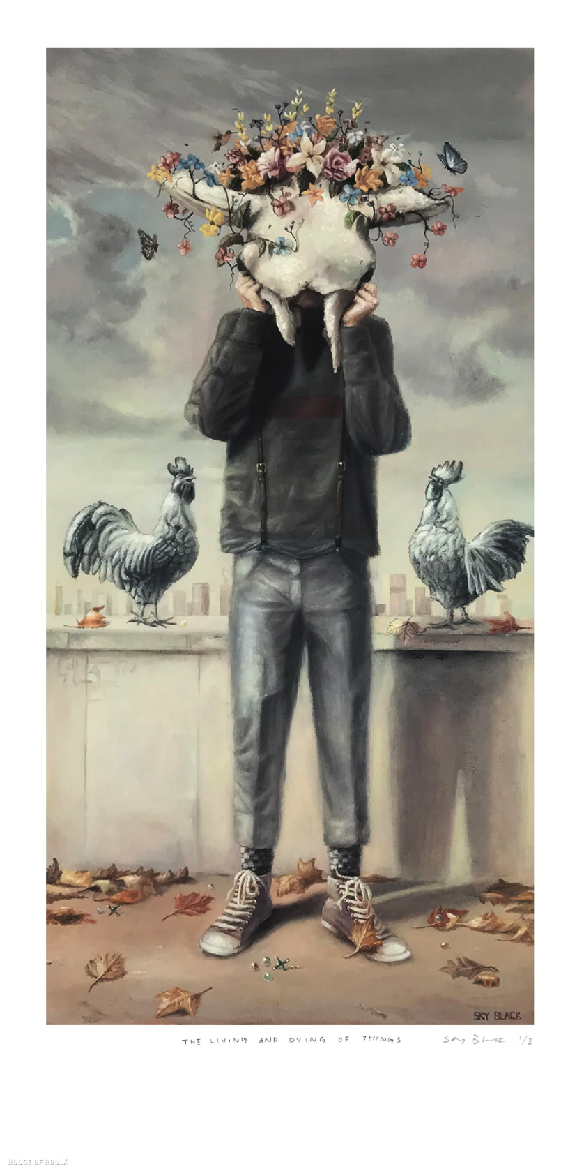 Sky Black 'The Living And Dying Of Things' Print Available