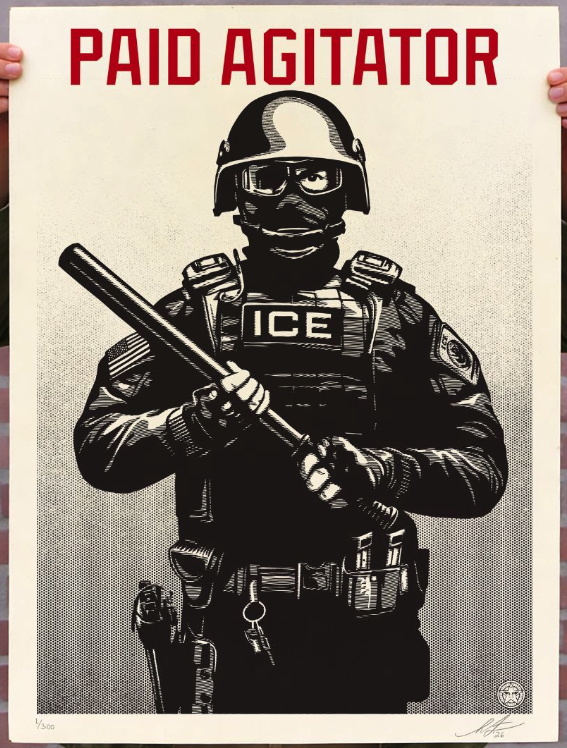 Shepard Fairey Obey 'Paid Agitator' Print Release Details
