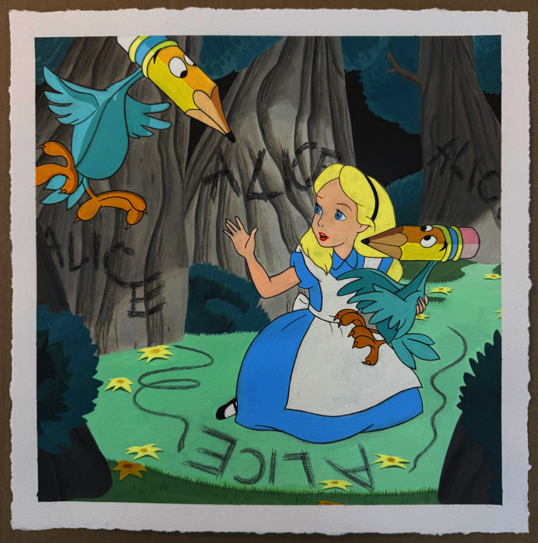 PRIEST 'Pencil Birds' Original Available