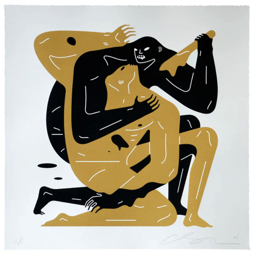 Cleon Peterson 'I Against I' White Print Available