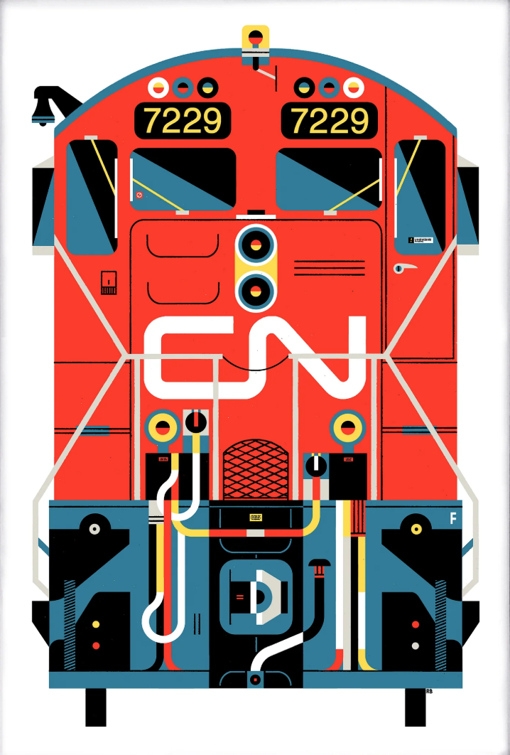 Raymond Biesinger 'Canadian National No. 7229' Print Available