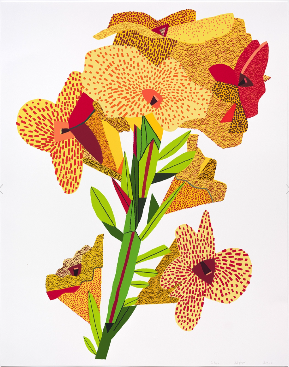 Jonas Wood 'Yellow Flower' Print Available