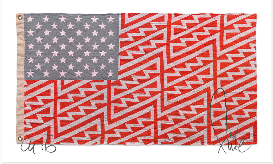 FAILE 'Star Spangled Shadows Linen' Print Available