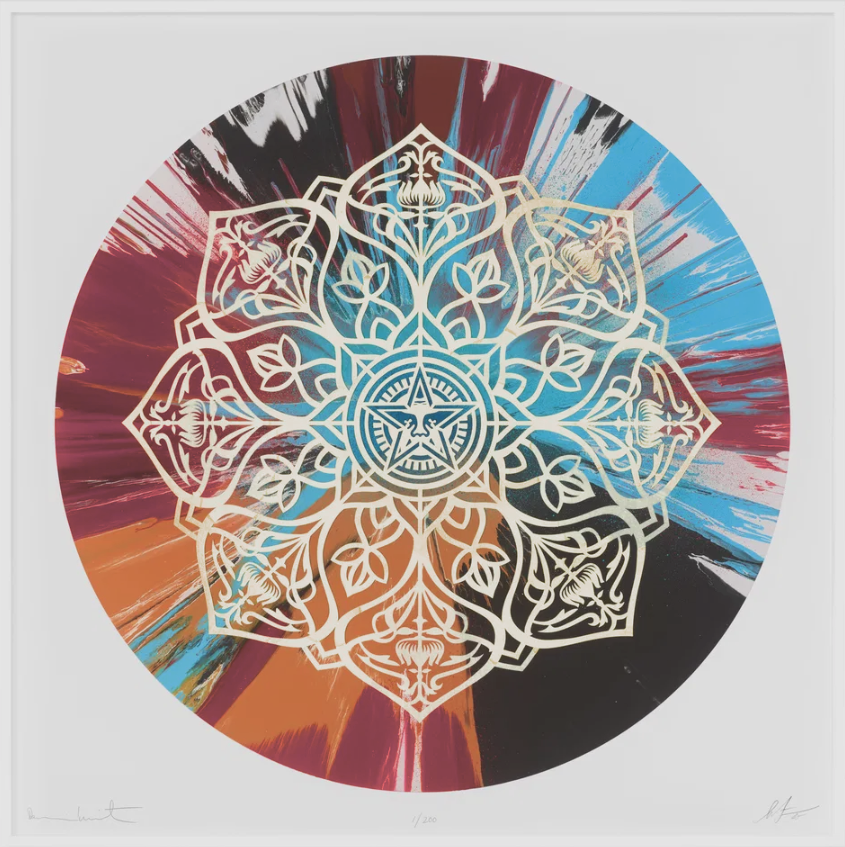 Damien Hirst + Shepard Fairey 'Beautiful Controlling Ornate Mandala 3 Spin' Print Application Open