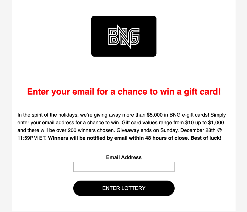 Bottleneck Gallery $5,000 Giveaway Raffle Open