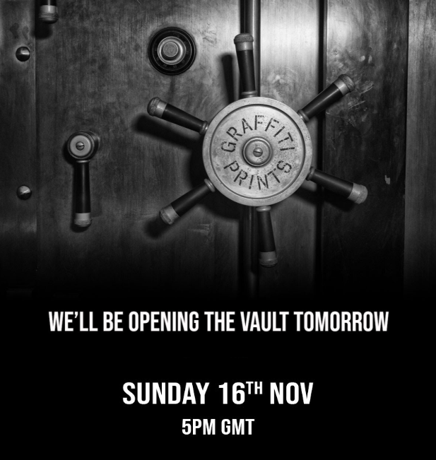 Graffiti Prints 'Vault Sale' Detail