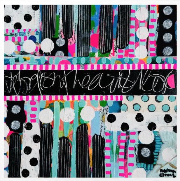 Norma Chung 'Black and White and Vibrant' Original Available