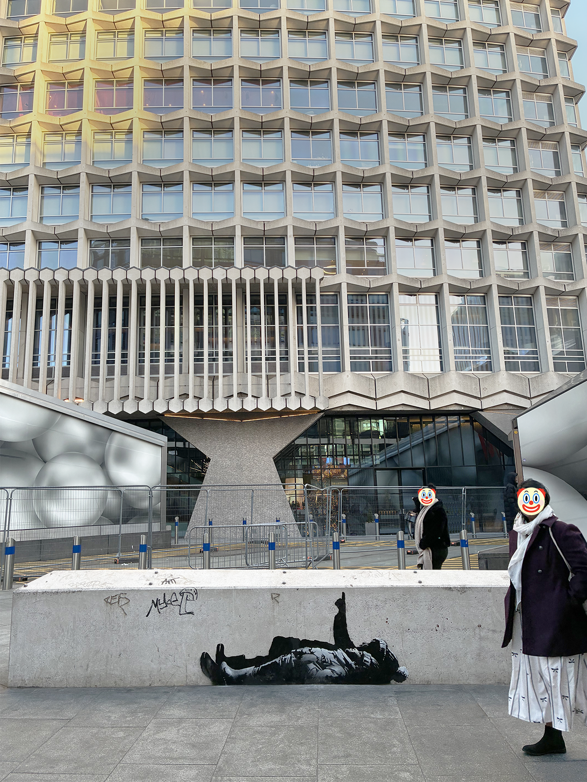 New Banksy Mural At Centre Point London