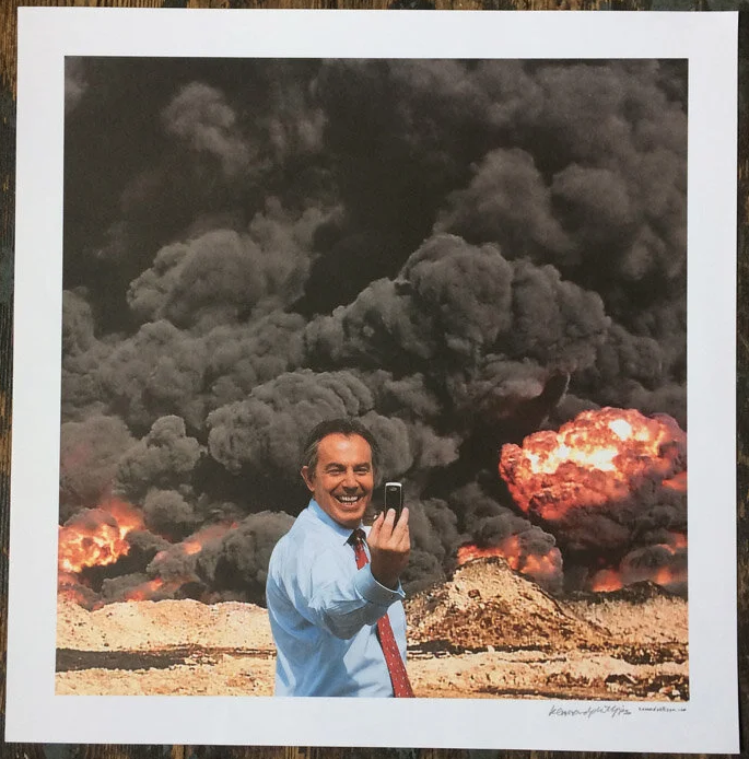 Cat Phillipps + Peter Kennard 'Photo Op' Print Available