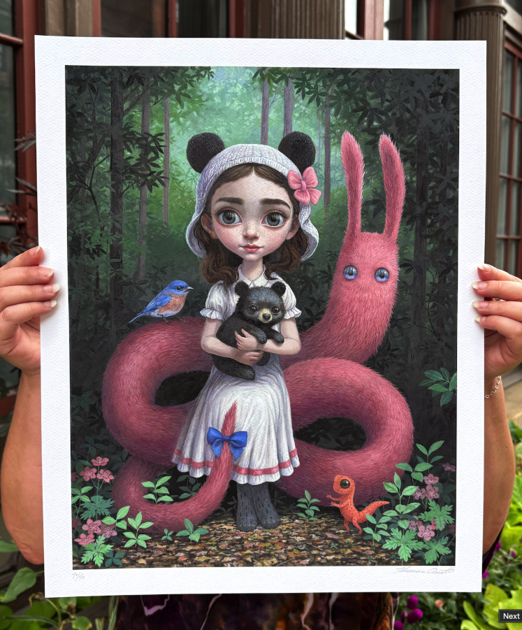 Thomas Ascott 'Bear Sitting' Print Available